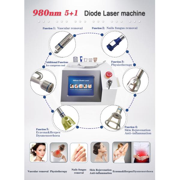 Spider Vein Vascular Removal Machine Diode Laser Remover Nails Fungus Physiotherapy