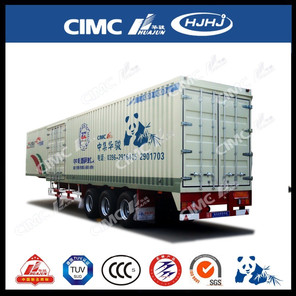 CIMC HUAJUN Side Curtain Semi Trailer Truck Trailer Steel 13750*2500 CN HEN 50ton Ce