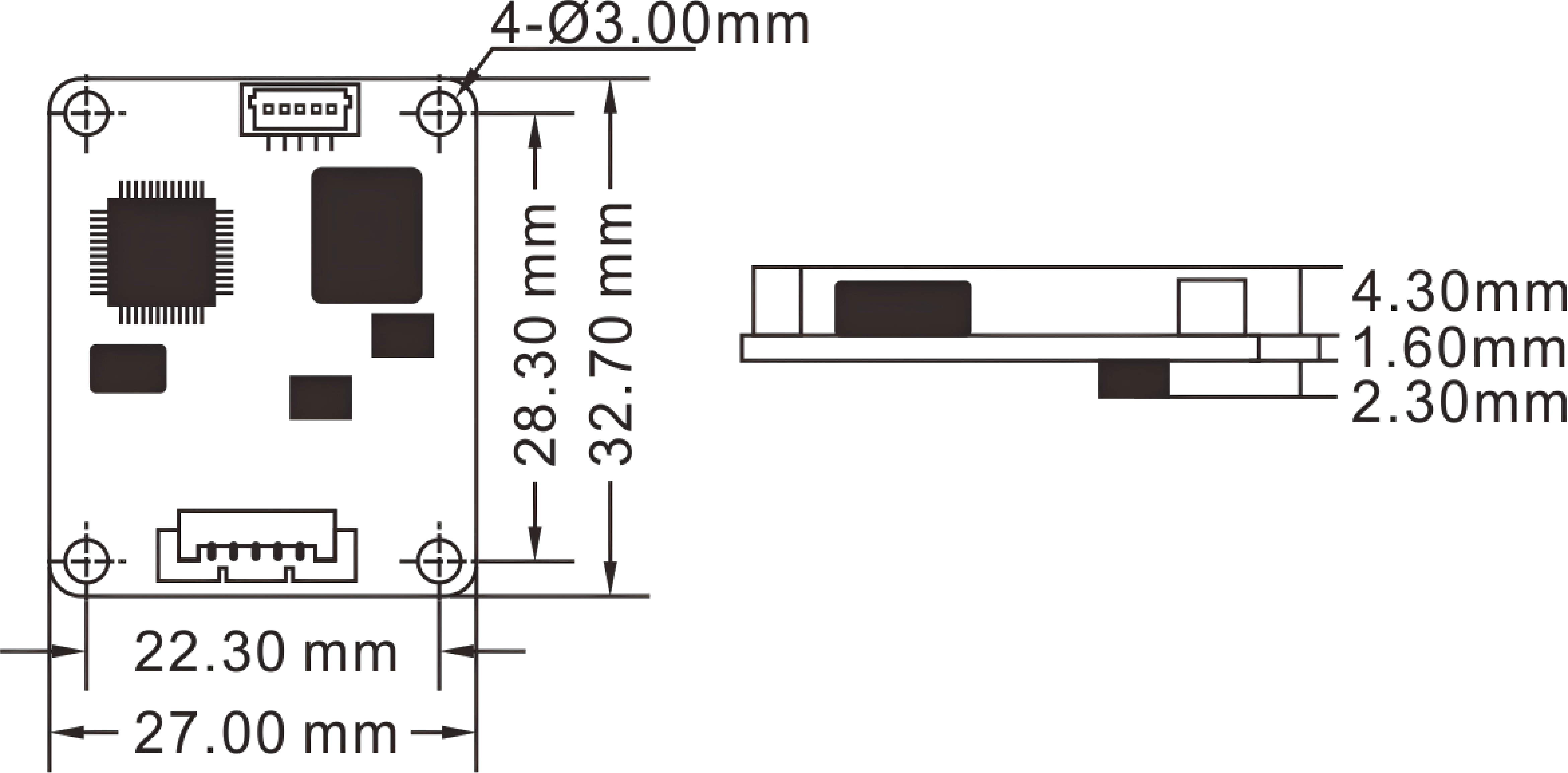 NTS3 Small Digital Output Tilt Sensor IP67 Protection Rating