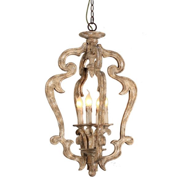 Outdoor wood chandelier for home lighting Fixtures (WH-CI-76)