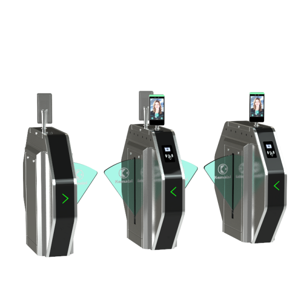 Community Flap Barrier With Visitor Management Entry/Exit Time Logging Facial Recognition And Infrared Sensor Detection