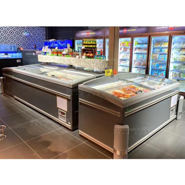 Vitrine frigorífica Frigorífico Commercial Frigorífico de Alimentos Congelados Com Janela de Vidro