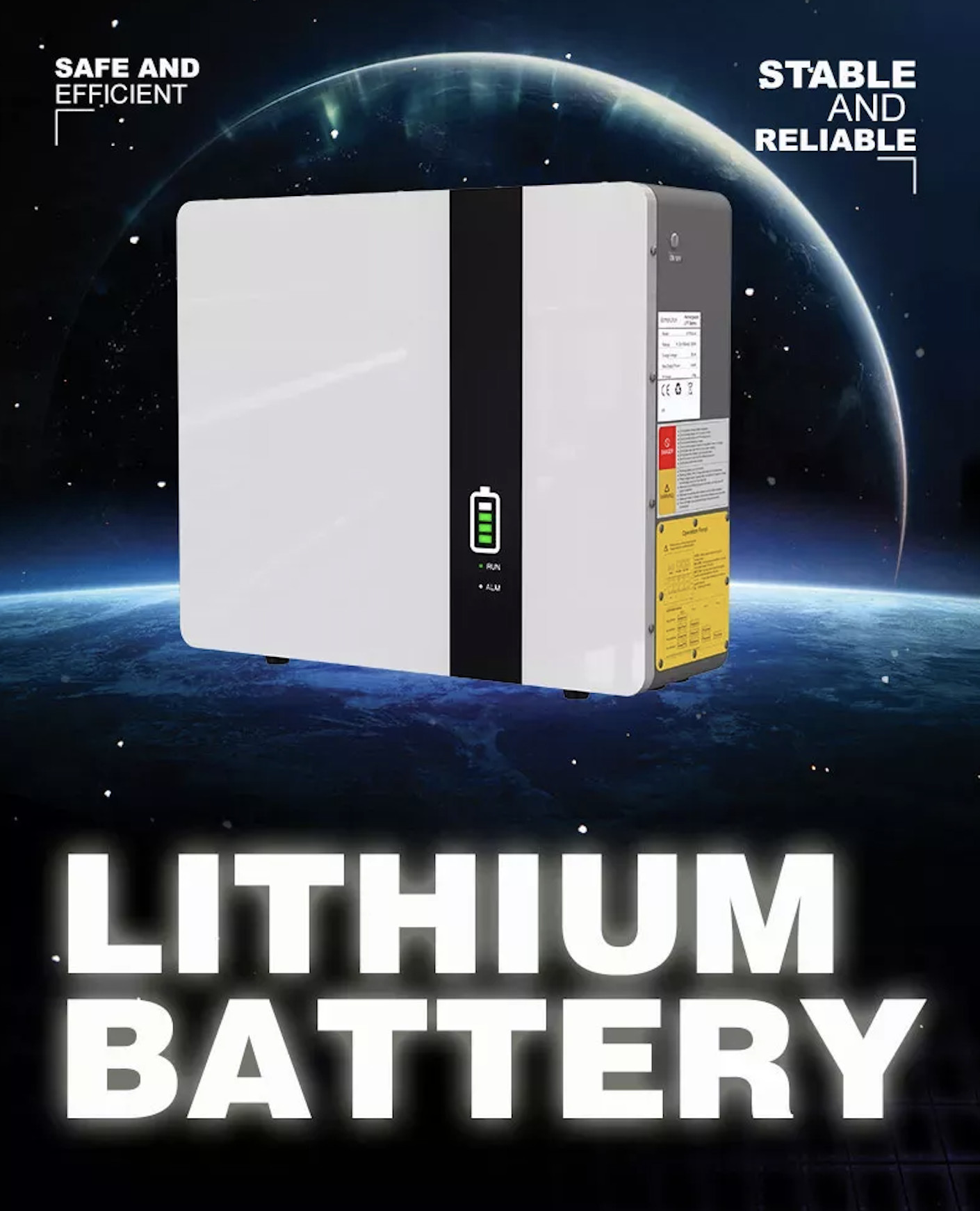 OEM ODM LiFePO4 литийная батарея 51.2v Литий-ионная батарея на стенке