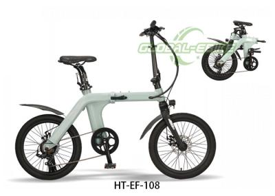 Bicicleta de cidade elétrica dobrável leve, 36V 10,4Ah Bicicleta E dobrável de alumínio