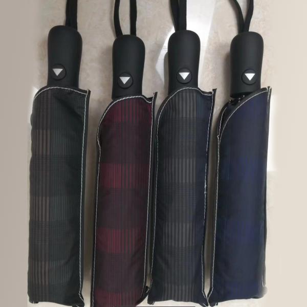 Adults Stock 3 Fold Windproof Automatic Umbrella with All in 1 Function BSCI