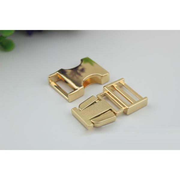 High Quality Zinc Alloy Light Gold 3/4 Inch Quickly Release Metal Buckles For Dog Collar