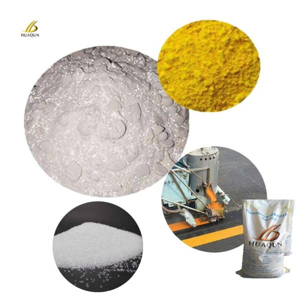 High Reflective Yellow And White Customized Color Thermoplastic Hot Melt Road Marking Paint Guangzhou Factory