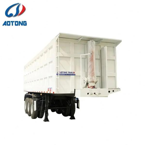 U Shape Rear Tipper Trailer to Kenya with 11.00r20/12r22.5 Tire Size and Fuwa Axle
