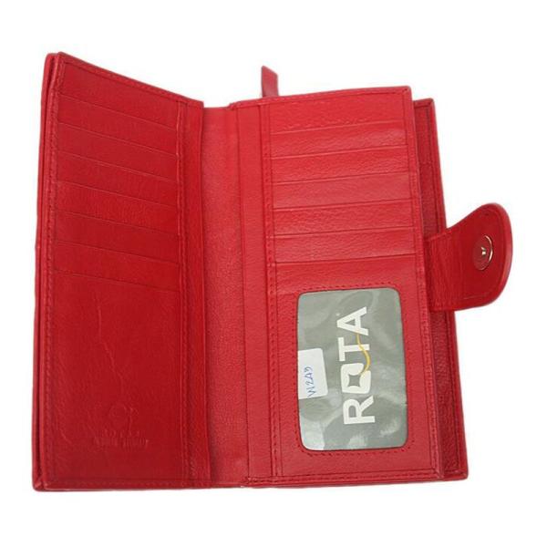 Authentic Real Stingray Skin Women's Long Red Wallet Lady Card Holders Genuine Leather Female Large Phone Clutch Purse