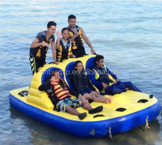 Custom 0.9mm PVC Tarpaulin Boat Towable Tube Water Games China Manufacturer