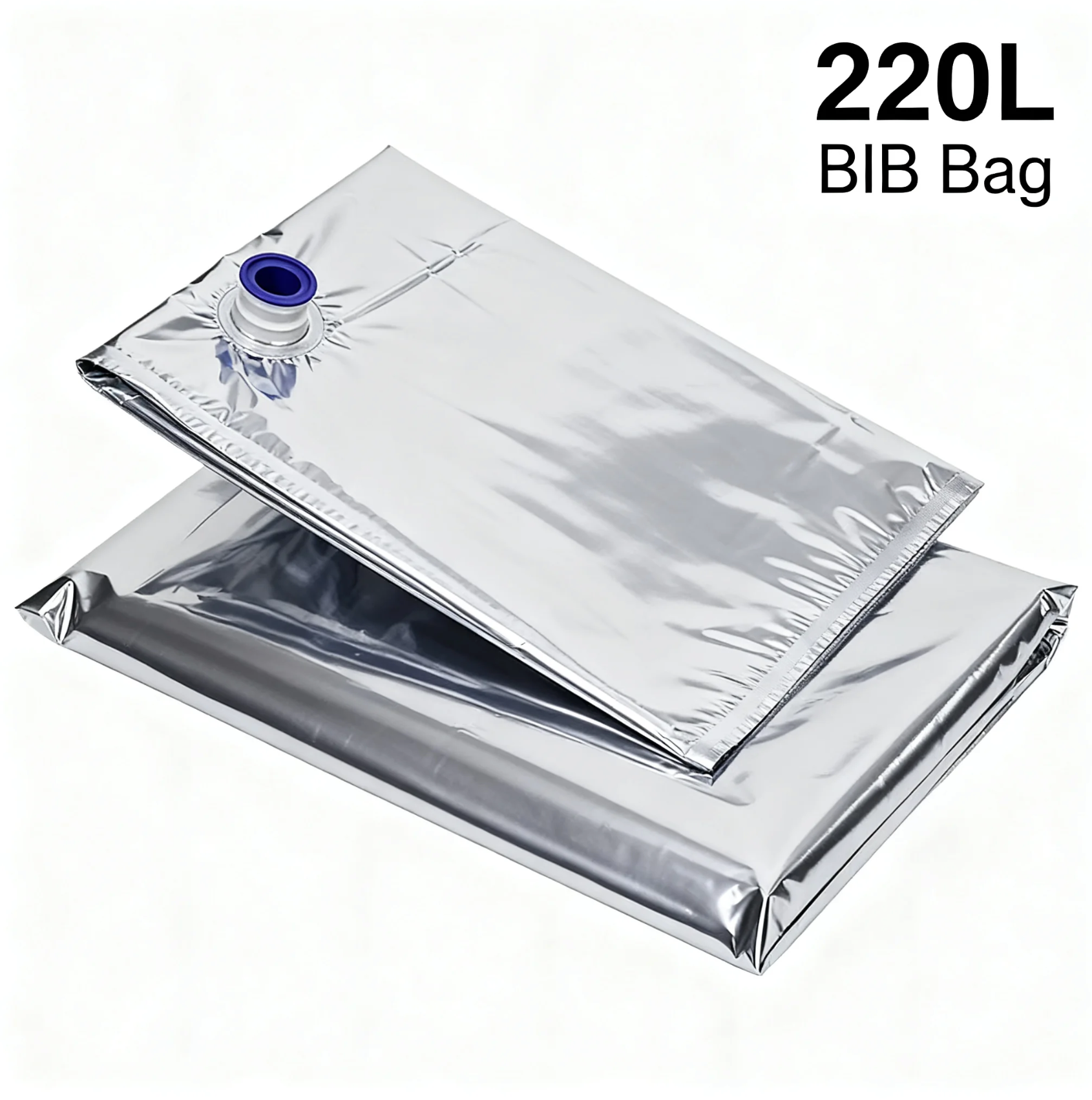 220L Aluminum Foil Aseptic Bag In Box Liner Bag | Large Volume High Barrier Bulk BIB Bag For Fruit Juice, Wine, Syrup & Industrial Liquid Packaging