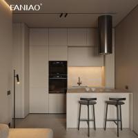 Mini cocina de cocina de melamina potable para hotel
