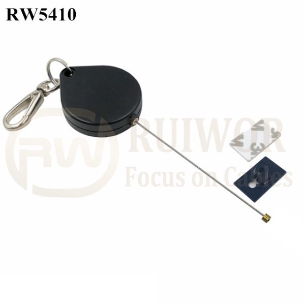 RW5410 Heart-Shaped Security Pull Box Plus 25X15mm Rectangular Adhesive ABS Plate