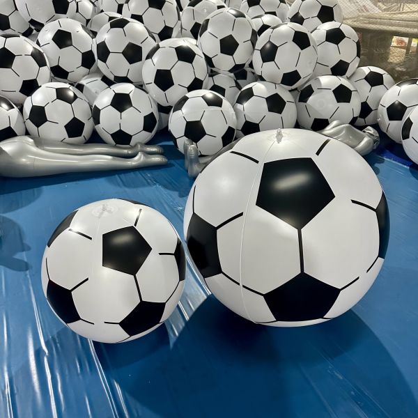 Giant Inflatable Soccer Ball, 50cm & 75cm Ready Stock, Customizable PVC Large Beach Ball for Kids Outdoor Games & Pool Parties Big Blow Up Soccer Ball for Summer Beach, Pool & Backyard Play