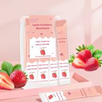Respiração anti-bacteriana de limpeza oral Freshner de 10ML Mini Travel Strawberry Mouth Wash