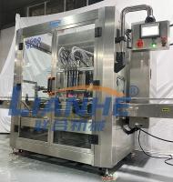 PLC 12 équipe la ligne d'un gicleur de étiquetage de capsulage de remplissage de machine de savon liquide de douche de lotion automatique de gel