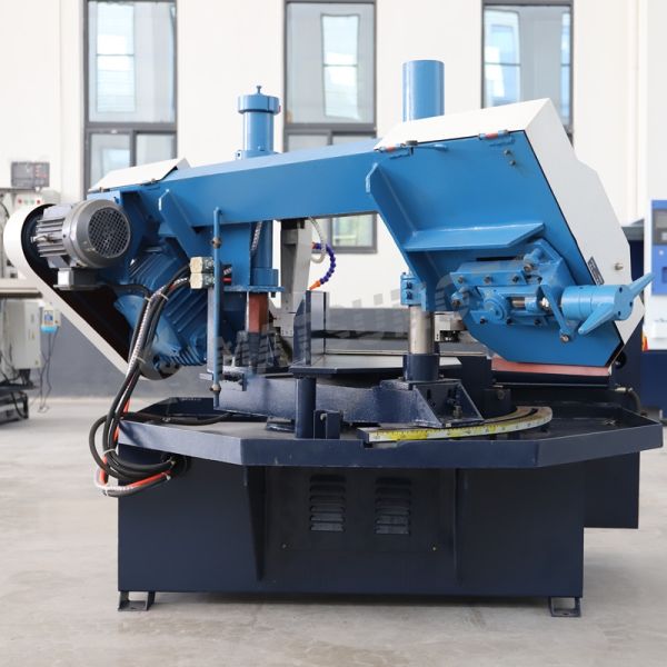 Industrial G4230X Angle Cutting Band Saw Semi Automatic Metal Sawing Machine