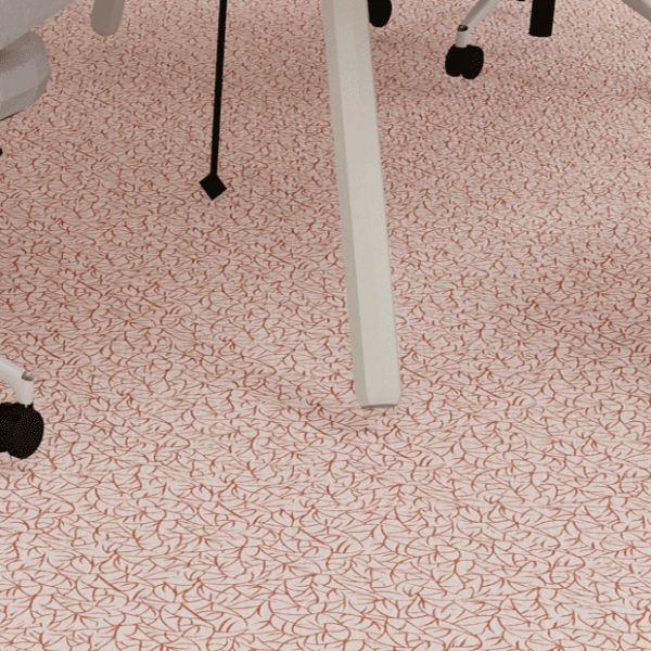 Hotel Modular Carpet Tiles with Nylon 66 Tufted Textured Loop Pile in 60 CM X 60 CM Size