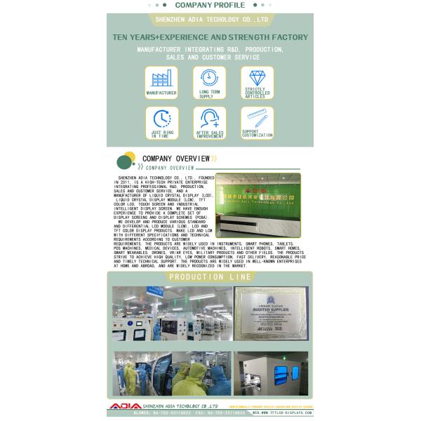 3.97 Inch TFT LCD Screen Full View RGB 480 * 800  8BIT/16BIT MCU Interface