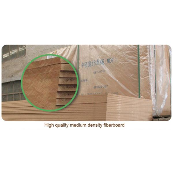 High Density MDF Louvered Closet Doors Wood Grain With 860 Kgs/M³ Density