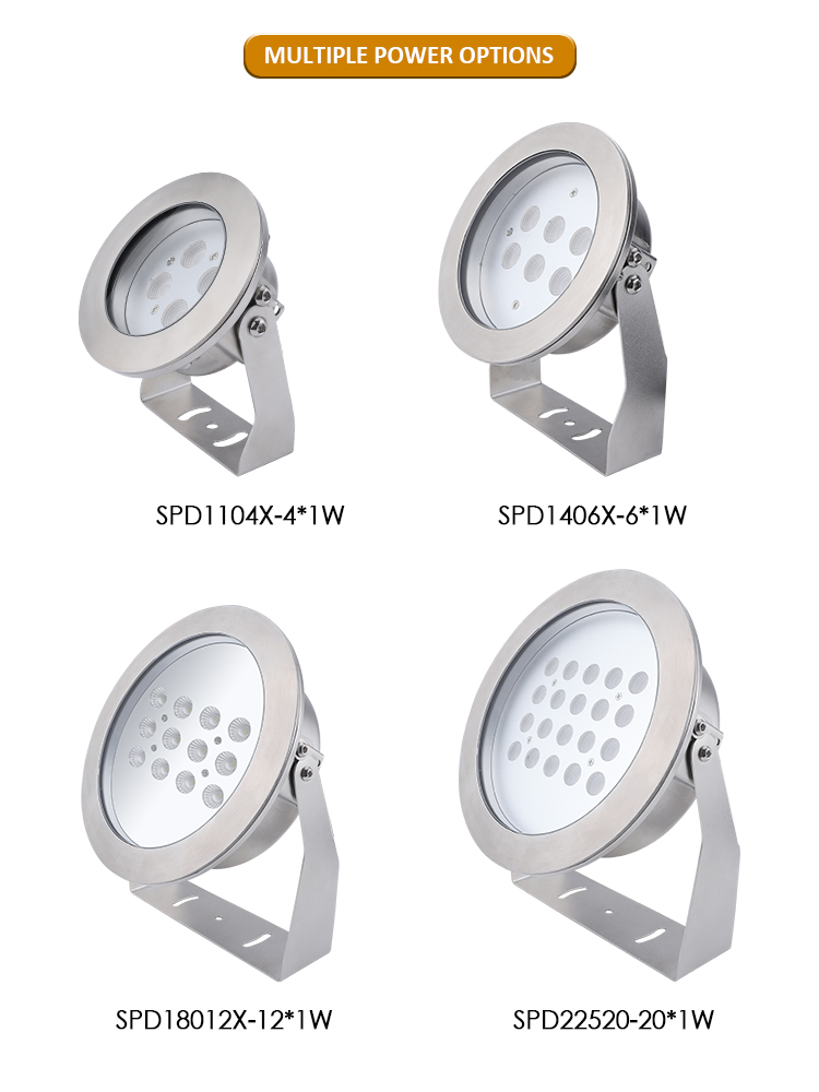 IP68 светодиодный подводный свет 20 Вт 40 Вт 60 Вт 80 Вт DMX512