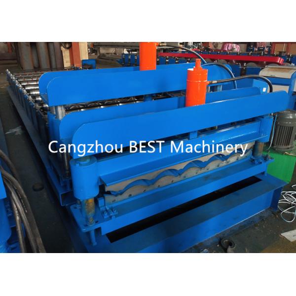 Крыша металла Трапзоидал гофрировала плитку делая скорость машины 4-6м/Мин