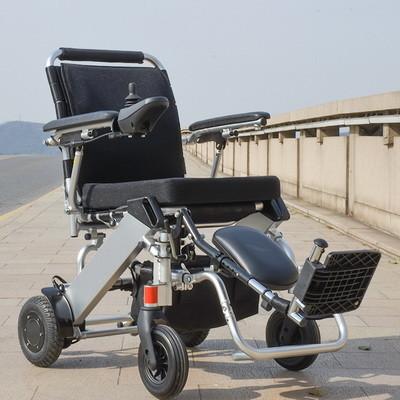 PU Tyre Portable Foldable Electric Wheelchair 220.46LB Load Lightweight For Handicapped