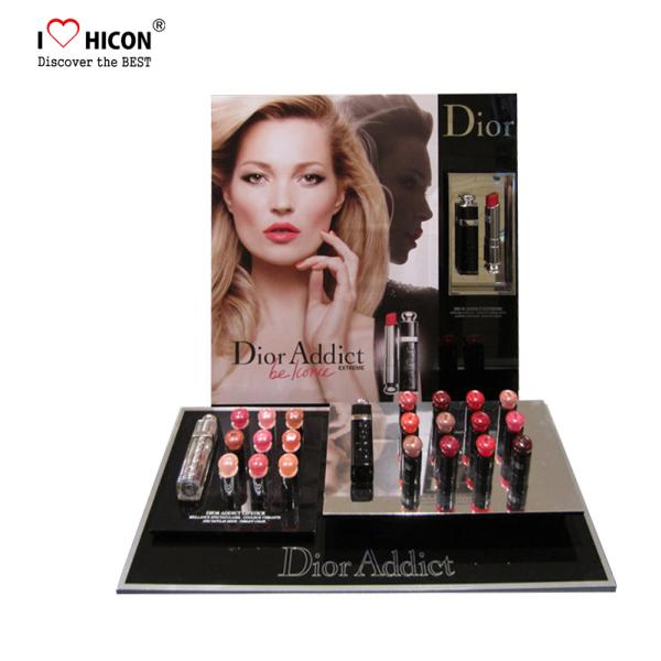 Custom Cometics Store Visual Merchandising Acrylic POP Lipstick Display Rack