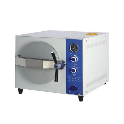20L Tabletop Autoclave Steam Sterilizer Knob Controlled Manual Control