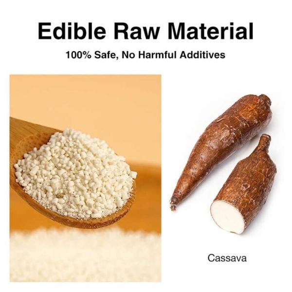 Biodegradable and Sustainable Cassava Cat Litter Plant Based Tofu Kitty Litter