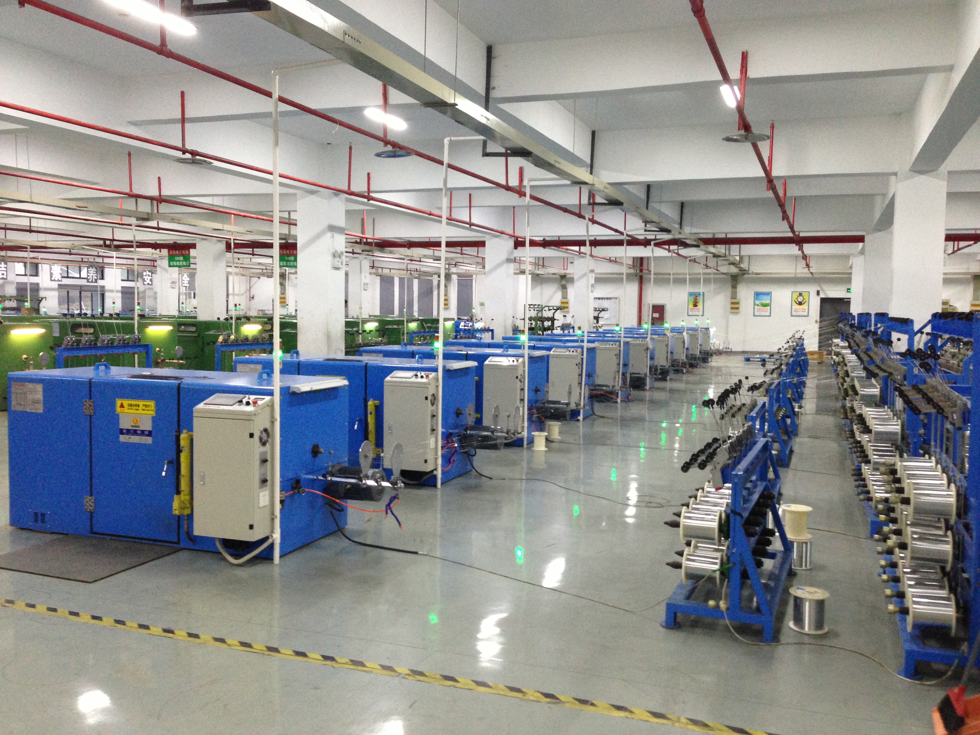 Fuchuan Sky Blue Wire Bunching Machine Stranding Section Area 0.0014 0.035mm2
