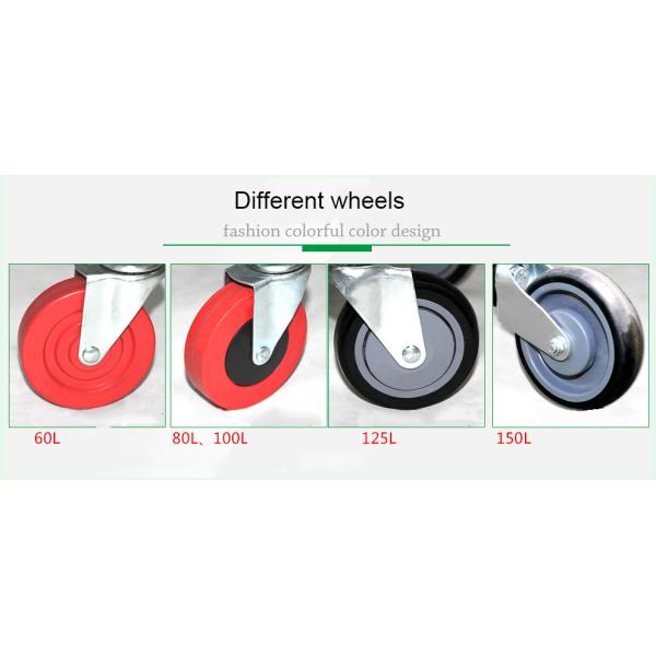 Zinc Powder Coating Supermarket Shopping Trolley Cart With Flexible Wheel