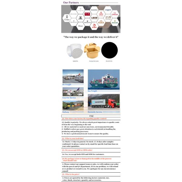 Boîte à bijoux LED Hanhong Ronde ampoule de luxe à lumière blanche