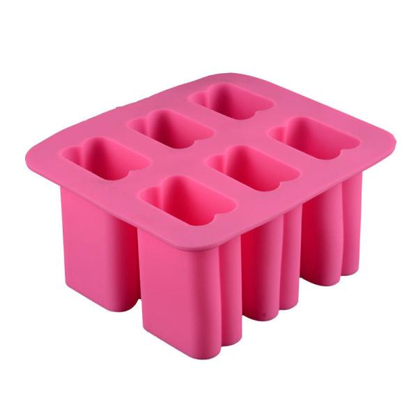 Custom Silicone Rubber Soap Mold 6 Cavity Rectangular Silicone