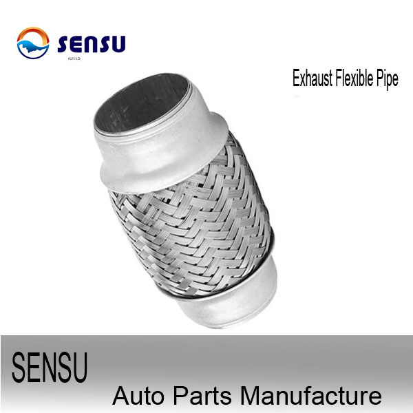 rustproof 45mm Flexible Exhaust Pipe Wire braid Flexible Automotive Exhaust Pipe