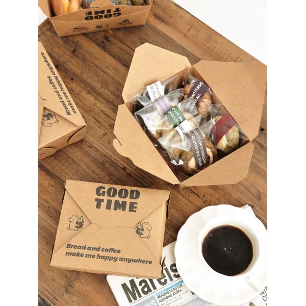 Customized Biodegradable Paper Food Packaging 22.5*15.5*7cm 3-4pcs Ferrero Microwave Safe