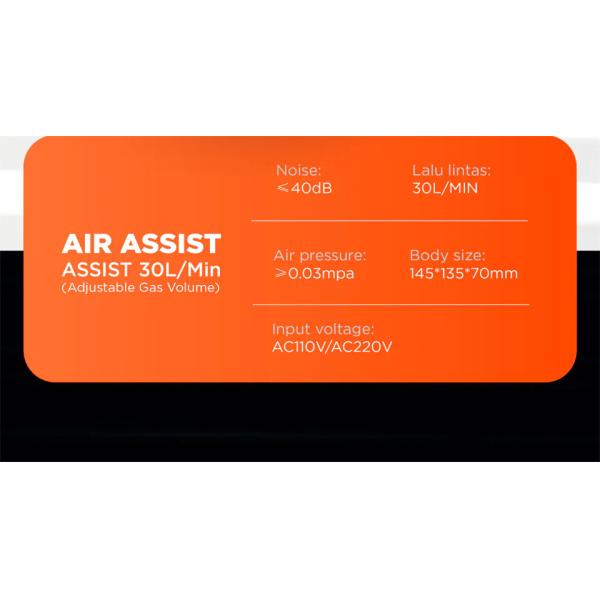 AC 110V / 220V Laser Engraver Air Assist Pump 30L/Min Laser Air Assist Kit