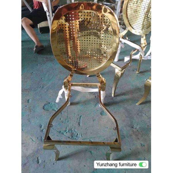 Нержавеющая сталь W50xD65xH92cm 6.5KGS стула банкета свадьбы золота