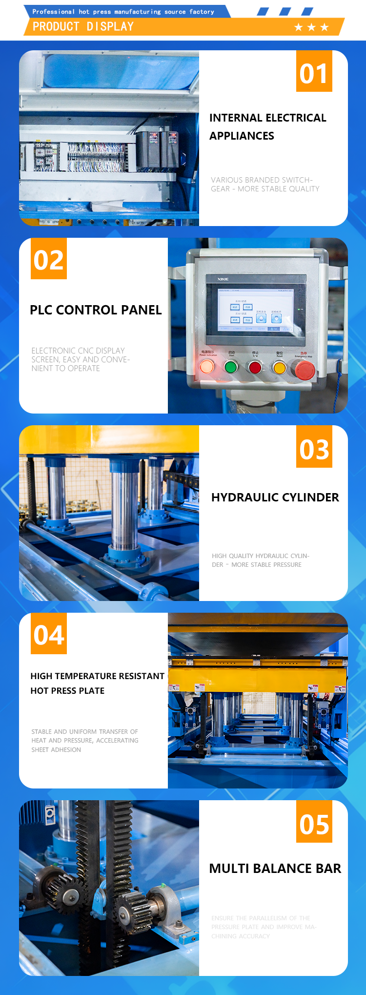 Production of particleboard unpainted ecological board dual station movable slide hot press machine