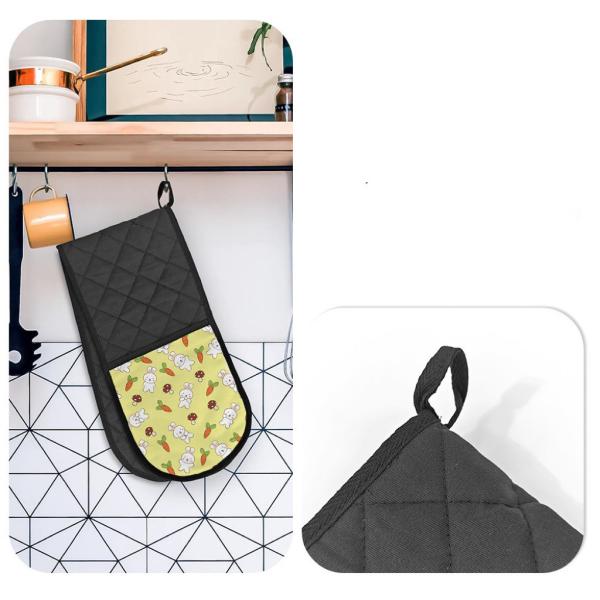 Custom Oven Mitt Sublimation Microwave Mittens Best Heat Resistant Gloves For Sublimation Practical And Stylish