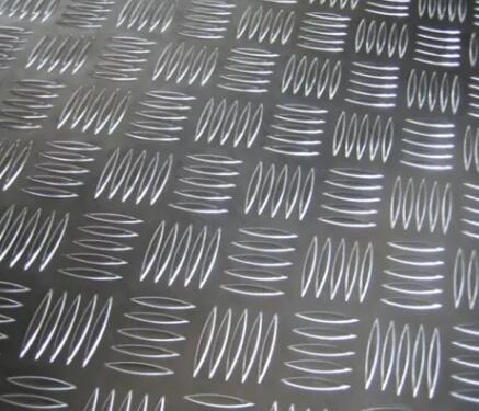 AA1060 5 Bar Aluminium Checker Plate 3MM PVC Coated Width 500mm-12600mm