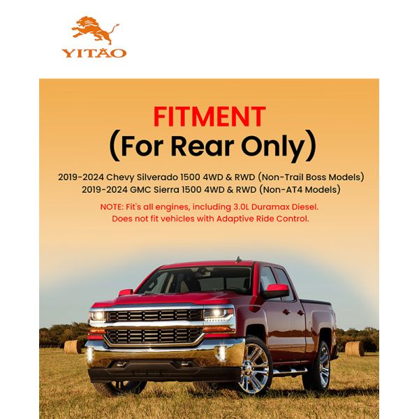Air Spring Suspension Kit Fits 2019-2023 Chevrolet Silverado 1500 4WD/RWD 57288