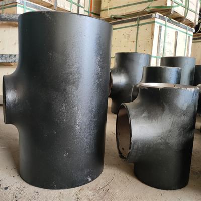 L'égal noir sans couture de garnitures de tuyau de pièce en t d'A234 Wpb réduisent Sch40 Astm Erw