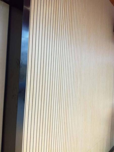 14/2mm Office Ceiling Tiles Hall Sound Absorbing Fireproof Grooved Acoustic Wall Panels
