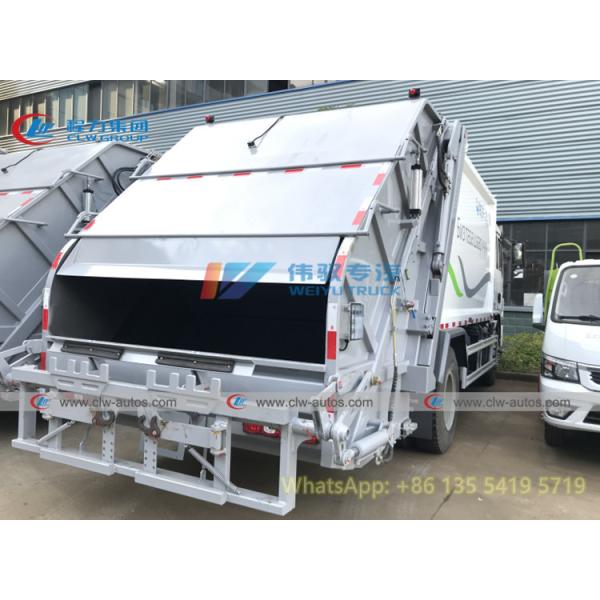 SHACMAN 4x2 6 Wheeler 14 16cbm Rear Loader Compressed Garbage Truck