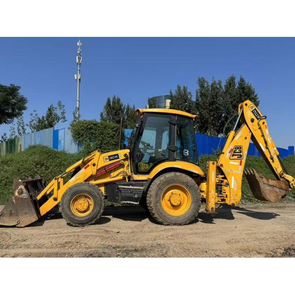 Original Color JCB 3CX Used Backhoe Loader 4 Wheel Drive