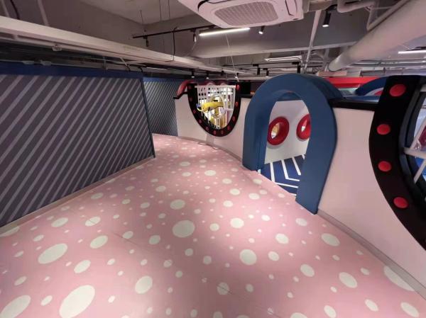 Plancher en vinyle 3D anti-dérrapage 3D en linoléum homogène