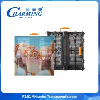 Alta transparencia P3.91 LED Video Pared Efecto vívido Transparente LED pantalla exterior Para anuncios de vidrio de ventana