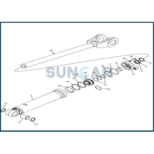 84515282 CNH Hydraulic Cylinder Seal Kits for Lifting Cylinder 921F