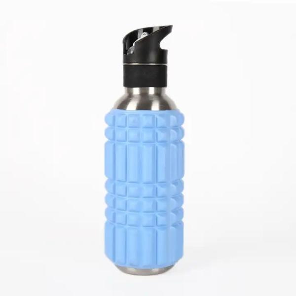 Fashion Multi-function drinking sports water roller bottle foam roller water bottle